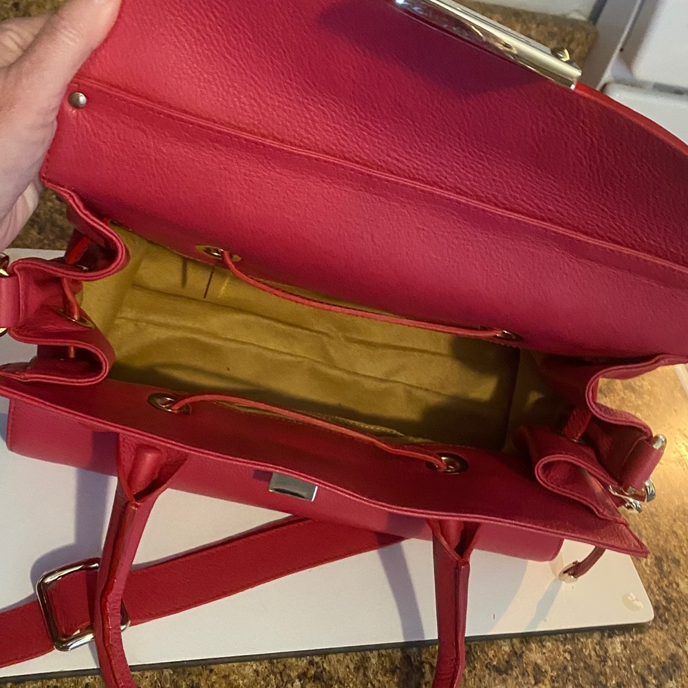 Jimmy Choo Rosalie Satchel Berry Pink - Picture 9 of 12